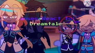 Sanses and Core Frisk react to Dream and Nightmare| Sans reaction | Gachareaction | Gacha |