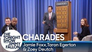 Charades with Jamie Foxx, Taron Egerton and Zoey Deutch