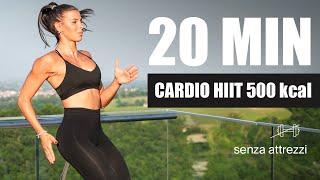 20 Minuti CARDIO WORKOUT! Il miglior allenamento brucia grassi (500kcal)