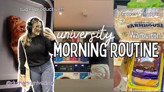 REALISTIC university morning routine | productive morning of chores, chitchat, and getting ready