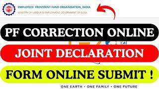 Joint Declaration Form Online Submit !