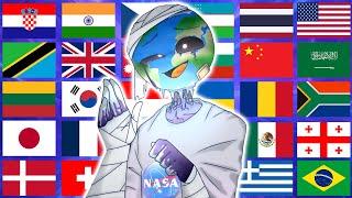 Countryhumans in 70 Languages Meme