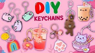 8 AMAZING DIY KEYCHAINS - Easy Crafts for Girls - How To Make Cute Key chains - Viral Tiktok Crafts