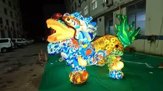 Sense Art Inflatable Colorful Lion For Modern Concept Display