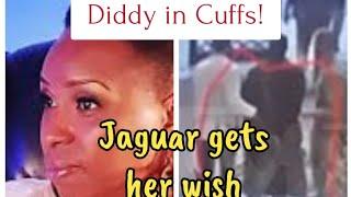 Video of @diddy in handcuffs Jaguar Wright gets her wish! @JaguarWrightVEVO #music #hiphop