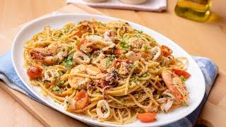 Spaghetti Aglio Olio Seafood ala Kampung (not so Italian)