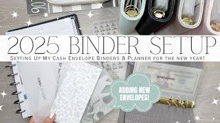 2025 Cash Envelope Binder & Planner Setup | Setting Up for the New Year | Adding New Envelopes