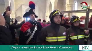 ManuWebtv   Riapertura e rientro di Celestino V nella Basilica Santa Maria di Collemaggio L'Aquila