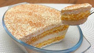A delicious homemade dessert that melts in your mouth in 15 minutes! Recipe without baking
