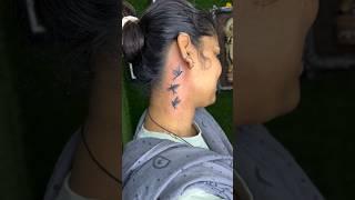 Crazy🫶indian girl neck tattoo  #shorts #short #tattoo