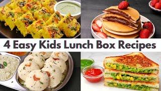 4 Easy & Tasty Recipes For Kids Lunch Box | Yummy Lunch Box Recipes for Kids
