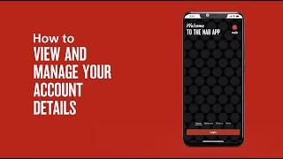 How to view and manage account details in the NAB app