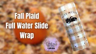 Fall Plaid Tumbler HACK! | Full Water Slide Fall Plaid Tumbler