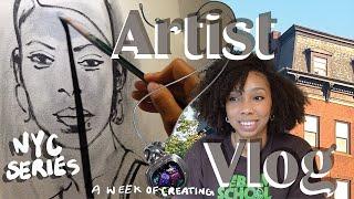 NYC Art Vlog | The Artist Series | Making time for art, Overcoming resistance, Having breakthroughs