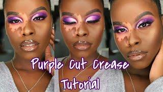 PURPLE CUT CREASE LOOK FEAT. REAL TECHNIQUES BRUSH SET | DOSEOFJASS