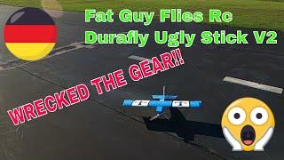 I ripped the landing gear out of my Durafly Ugly Stick by Fat Guy Flies Rc!!!!!