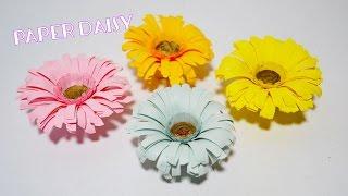 How To Make Flower Paper Daisy | Paper Flower Crafts