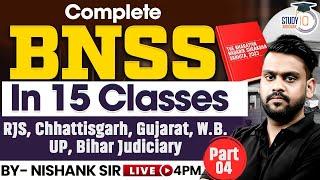 BNSS 2023 | RJS, Chhattisgarh, Gujarat, WB,UP, Bihar Judiciary 2025 | Part-4