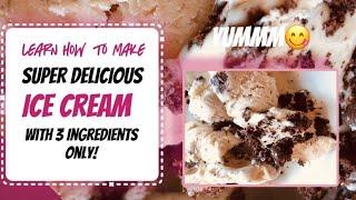 3 INGREDIENTS OREO ICE CREAM | Better tasting than you can buy!