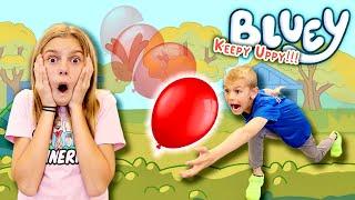 HELP…. Balloon Keepy Uppy Challenge! Bluey Inspired!