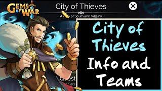 Gems of War - City of Thieves Faction Info and Teams