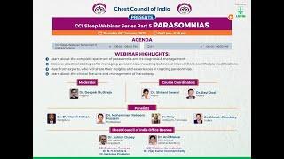 CCI Sleep Webinar Series Part 5 PARASOMNIAS