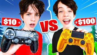 $10 Controller vs $100 Controller Challenge! - Fortnite