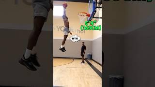 World’s SHORTEST DUNKER! 5’4 (163cm) #viral #subcribe #follow #dunk #basketball