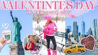  Valentine's Day Vlog  | Snow in Central Park, Manhattan Cruise, Massages, Dinner | LN x NYC