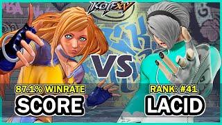 KOF XV  Score (Iori/B.Jenet/Chizuru) vs Lacid (Meitenkun/Ash/Shermie)  Steam