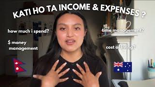 Revealing my INCOME as a Nepali Studentin Australia  | You will be Surprised