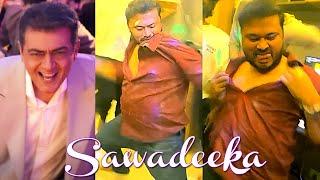 Vidaamuyarchi - VJ Sidhu Stunning Dance With Team For Sawadeeka Song | Ajith Kumar - Trisha Anirudh