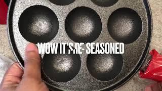 Klee Pre-Seasoned Cast Iron Aebleskiver Pan