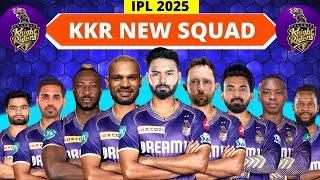 IPL 2025 - Kolkata Knight Riders Team Full Squad | KKR New Squad 2025 | KKR Team Players List 2025