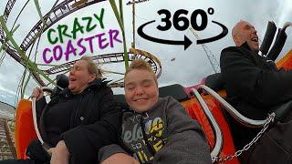 Crazy Coaster - 360° On Ride POV - at Blackpool South Pier.