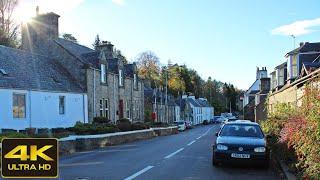 Craigellachie Village Walk, Scotland Countryside 4K