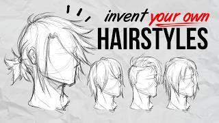 How to draw ANY Hairstyle & invent your own! | Tutorial | DrawlikeaSir