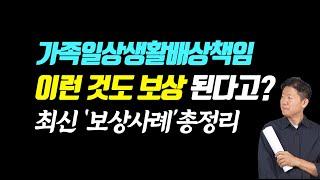 가족일상생활배상책임 - 누구도 알려주지 않은 최신 '보상 사례' 모음