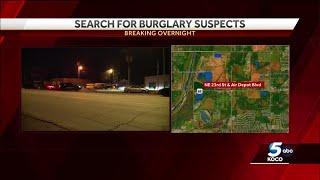 Authorities search for suspect after OKC metro break-ins, including at marijuana grow