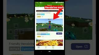 Addons app ma real herobrine mod #shorts #herobrine