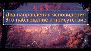 Два направления ясновидения наблюдение и присутствие. Видео для опытных практиков!