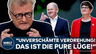 AMPEL-AUS: SPD-Chefin Saskia Esken? "Unverschämt! Das ist die pure Lüge!" - Hans-Ulrich Jörges