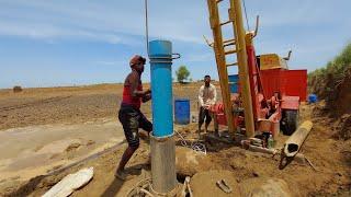 Well Drilling Process for 108 Feet Deep !! Borewell Complete Drilling !!खेत में Tubewell 108 फीट