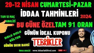 20 NSAN CUMARTESİ ve 21 NİSAN PAZAR İDDAA TAHMİNLERİ 2024