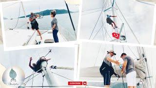 From Captain to Lightbulb Tech: Climbing Up The Mast of Our Catamaran