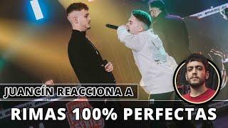 ¡JUANCÍN REACCIONA a RIMAS 100% PERFECTAS !