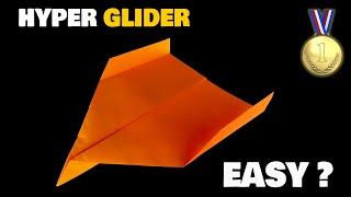 How to make THE best HYPER GLIDER PAPER AIRPLANE ️️