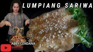 HOW TO MAKE LUMPIANG SARIWA WITH FRESH WRAPPER ( VLOG #58 ) | ABBY CENDANA