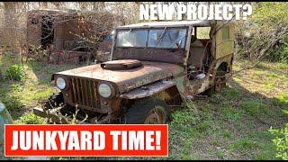 Hunting for Old Jeeps! A Day in an old JUNKYARD!