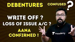 CONFIRMED QUESTIONS issue of Debentures Account and Write off | Accounts Class 12